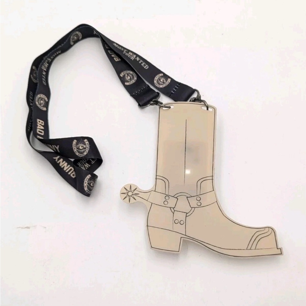 Bad Bunny Most Wanted Tour Boot Lanyard – Rare Concert Memorabilia